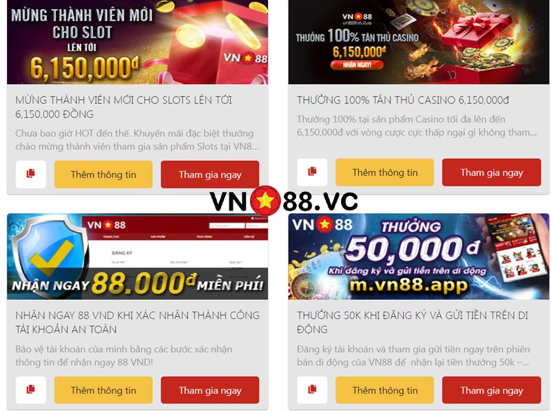 Chương trình khuyến mãi VN88