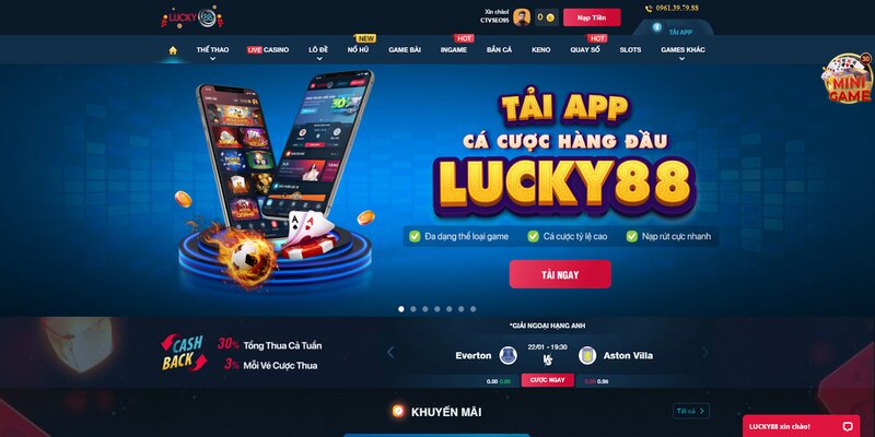 Giao diện nhiều màu sắc