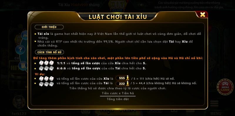 Khái quát về tài xỉu tại Hit Club