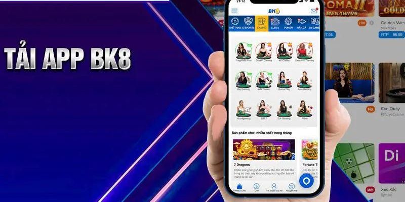 Giao diện app BK8 mượt mà, thân thiện với người dùng