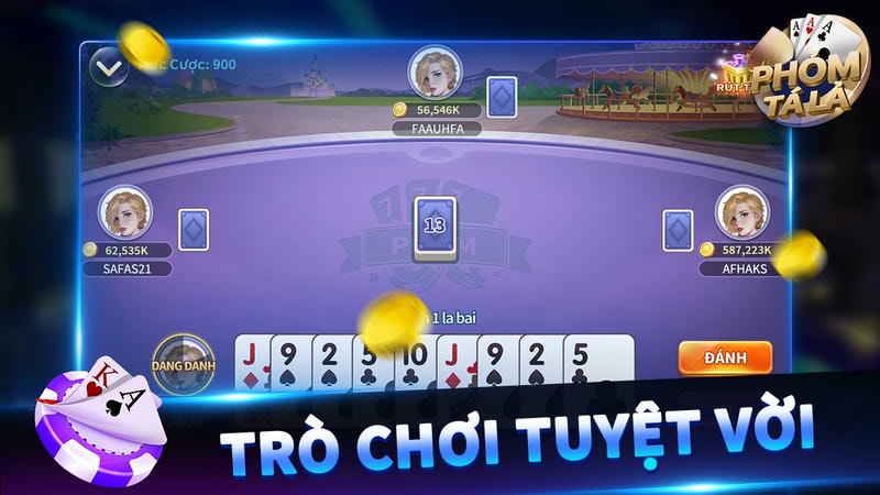 Bàn chơi phỏm chéo cánh sôi động trên 188BET